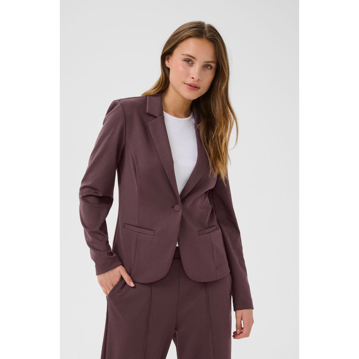 Alma™ | Klassisk Fudge Blazer i Jersey Kvalitet