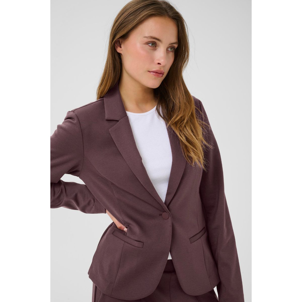 Alma™ | Klassisk Fudge Blazer i Jersey Kvalitet