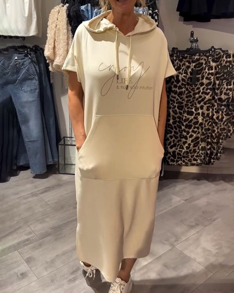 Ebba™ | Ledig kjole med hætte