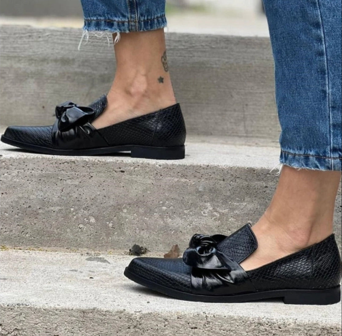 AlvaKøbenhavn | Loafers med Slipsdetalje