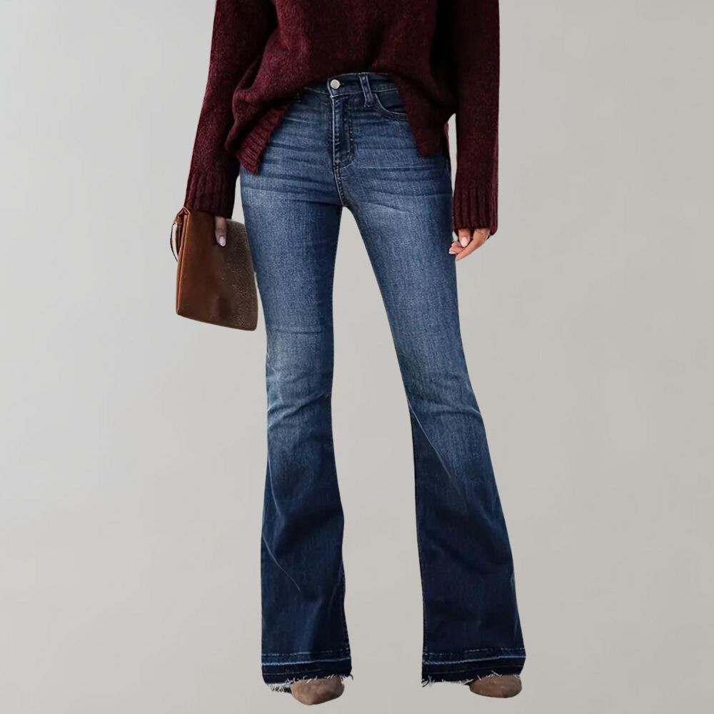 Linde™ | Dame Vinter Udsvingede Denimjeans