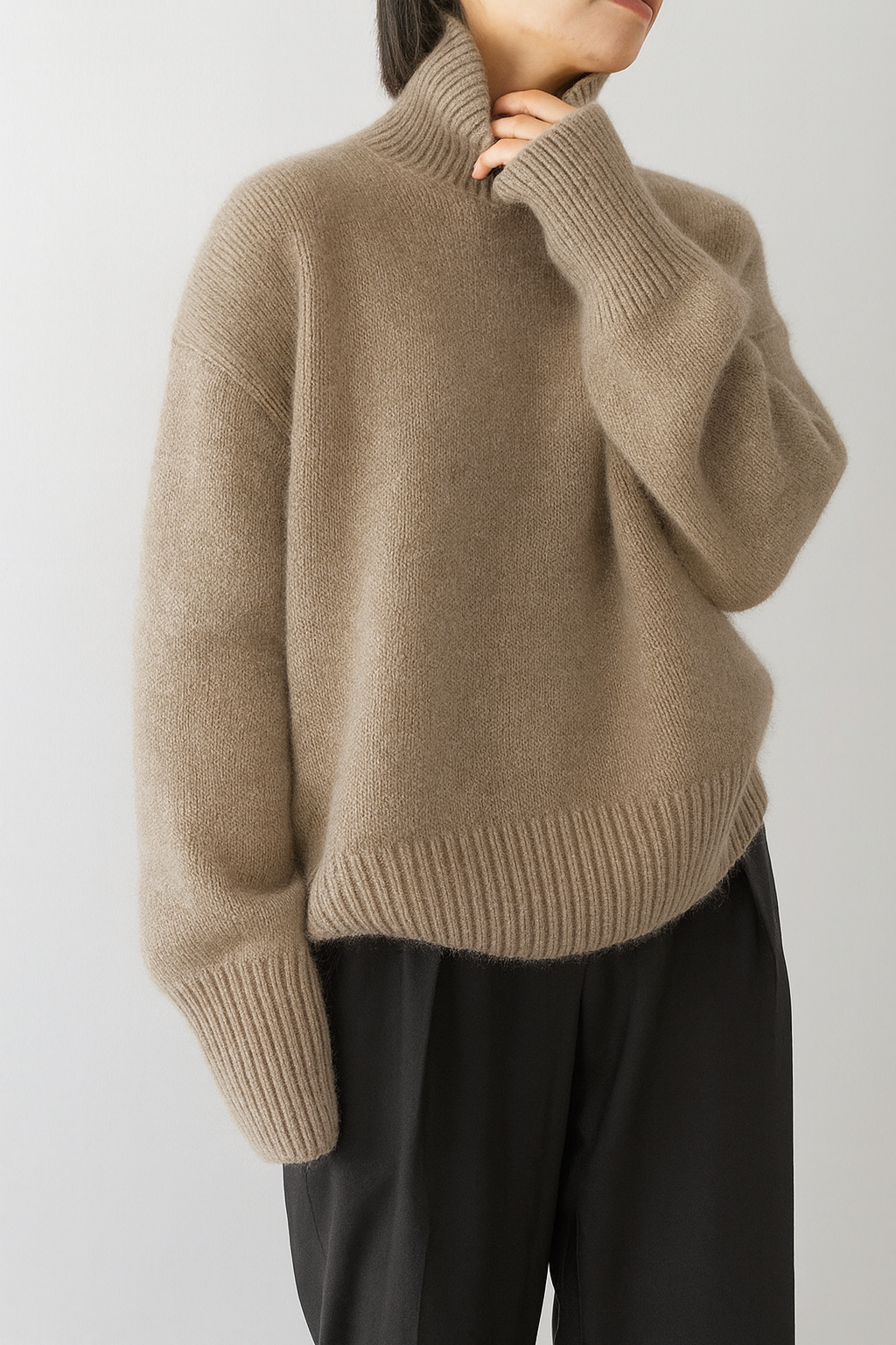 Isabella™ | Cashmere Højhalset Trøje