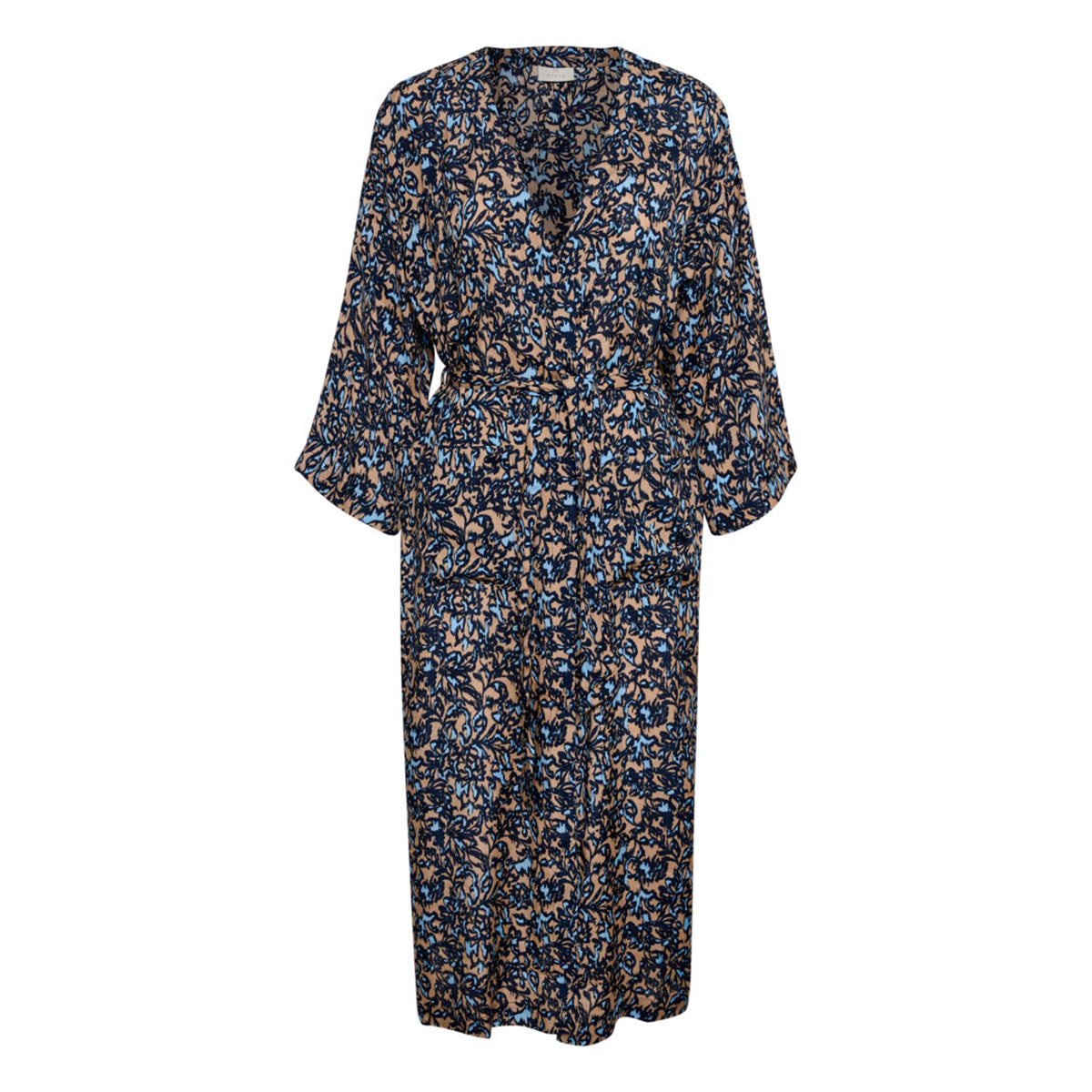 Clementin kimono sand/blå grafisk