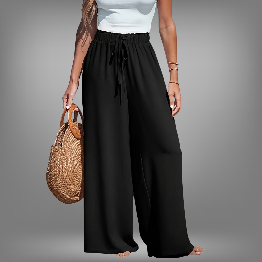 Linde™ | Stilfulde Casual Bukser med Vide Ben