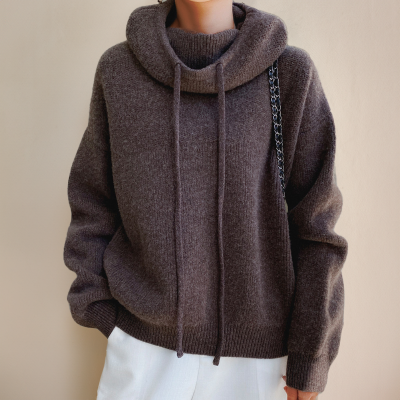 Amina | Luxe Merino Uld Hoodie Elegance