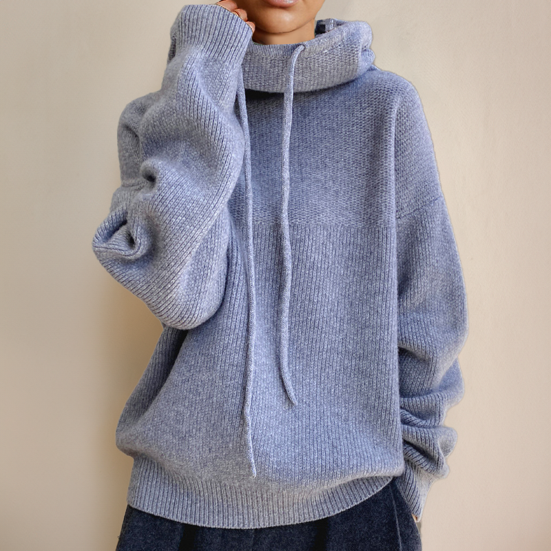 Amina | Luxe Merino Uld Hoodie Elegance