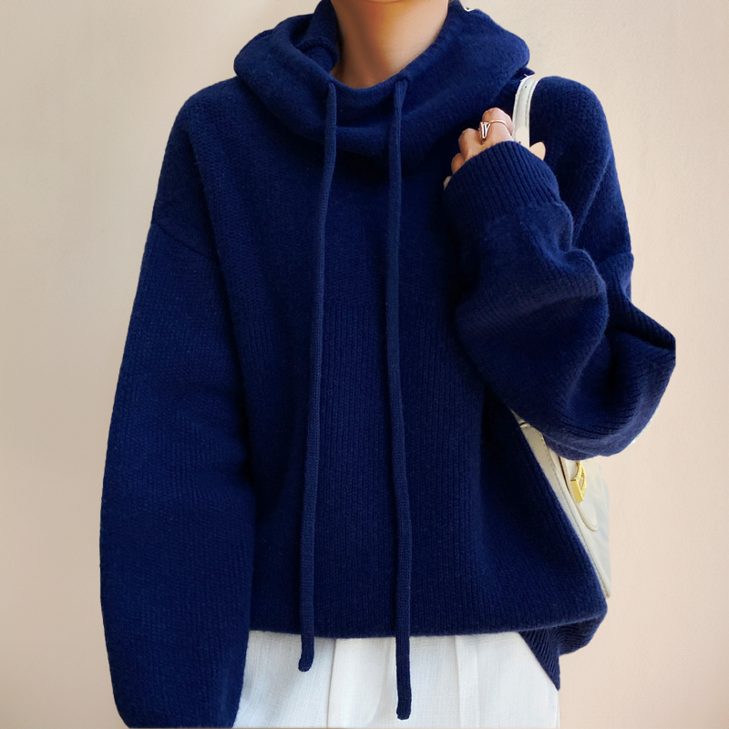 Amina | Luxe Merino Uld Hoodie Elegance